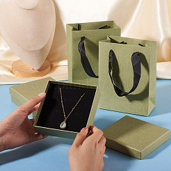 2 vitrina cuadrada de papel para joyas&nbsp;CON-TA0001-39F-01