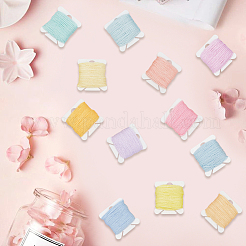 24 filo da ricamo in poliestere a 12 colori&nbsp;DIY-CY0003-60