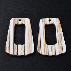 Colgantes de resina & madera&nbsp;RESI-N025-013A-B01