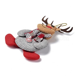 Weihnachts-Polyester mit Harz-Anhängerdekorationen&nbsp;LS-FIND-D030-01B