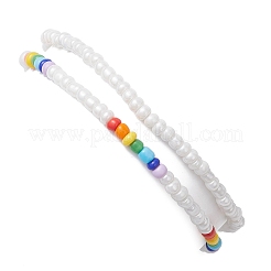 Ensemble de bracelets extensibles en perles de verre&nbsp;BJEW-JB10530-01