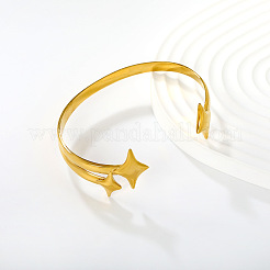 Bracelets manchettes ouverts en acier inoxydable 304&nbsp;WGD4AB0-02