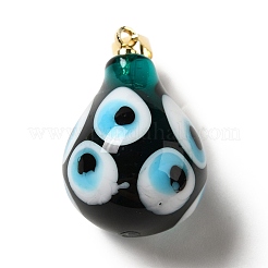 Fatti a mano malocchio ciondoli di vetro murano&nbsp;LAMP-F026-04D