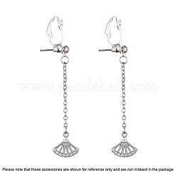 Risultati di orecchini a clip in ottone&nbsp;X-KK-Q115-S-NF