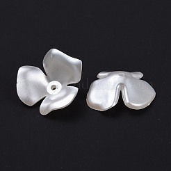 Blume Nachahmung Perle Acryl Perlenkappen&nbsp;X-OACR-L004-7226
