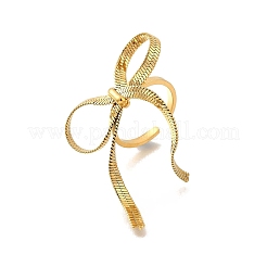 Offene Manschettenringe aus Edelstahl 304&nbsp;LS-RJEW-R023-03G-01