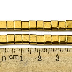 Chapelets de perles en hématite synthétique électrolytique sans magnétiques&nbsp;G-C106-B02-12B