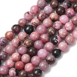Perline Rhodonite naturale fili&nbsp;G-G828-02-6mm