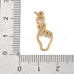 Pendentifs en acier inoxydable 304 avec placage ionique (IP)&nbsp;LS-STAS-R135-09G