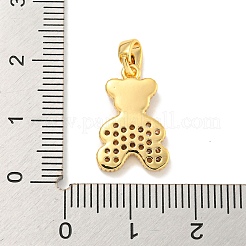 Pendentifs en laiton zircon cubique transparent&nbsp;KK-P275-18G