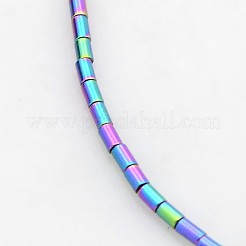Electroplate non magnetici ematite sintetico fili di perline&nbsp;G-J210B-M