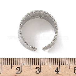 Offene Manschettenringe aus Edelstahl 304&nbsp;RJEW-A079-01A-P