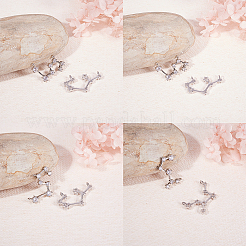 Ottone micro spianare pendenti zirconi&nbsp;ZIRC-SC0001-01P