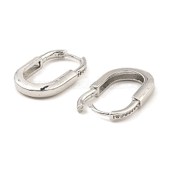 Pendientes de aro de latón con circonitas cúbicas&nbsp;EJEW-D078-30P