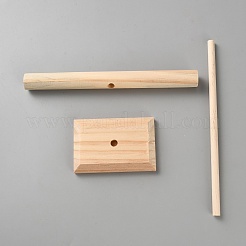Présentoirs de bracelets en bois avec barre en T&nbsp;ODIS-WH0086-161B