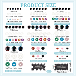 Augen/Nasen aus Plastik für Puppen&nbsp;DIY-BC0016-185