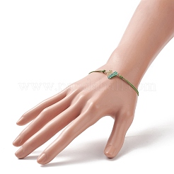 Braccialetti a forma di cuore con semi giapponesi fatti a mano&nbsp;BJEW-MZ00011