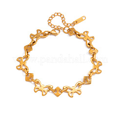 Gliederkettenarmbänder aus 304 Edelstahl für Damen&nbsp;WGFC3BF-01