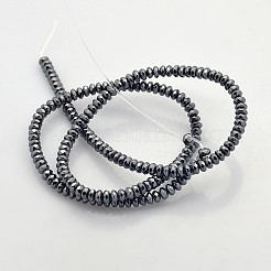 Electroplate non magnetici ematite sintetico fili di perline&nbsp;G-J208B-01