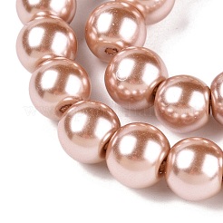 Perles rondes en verre et peinture cuite&nbsp;X-HY-Q003-10mm-11