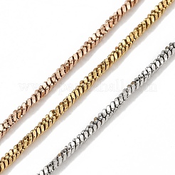 Bracelets à chaîne à chevrons en acier inoxydable 304&nbsp;BJEW-H618-17MC