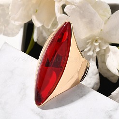 Fingerringe mit Pferdeauge aus Harz&nbsp;RJEW-R006-01G-01