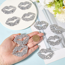 Rhinestone de resina termoadhesivos para labios (adhesivo termofusible en la parte posterior)&nbsp;DIY-WH20013-45