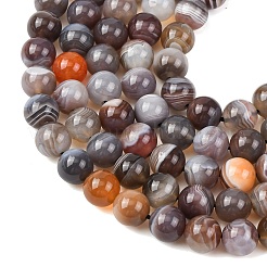 Natur Botswana Achat Perlen Stränge&nbsp;G-G453-A01-8mm