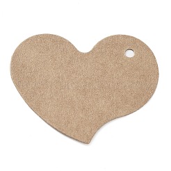 100 cartellino del prezzo vuoto in carta kraft a forma di cuore&nbsp;CDIS-P008-01A