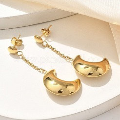 Boucles d'oreilles pendantes en acier inoxydable 304&nbsp;EJEW-C137-04G