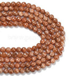 Natürliche sunstone Perlen Stränge&nbsp;G-C280-B18-12mm