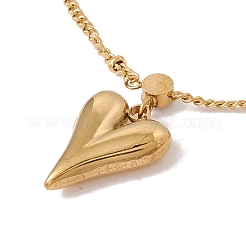 Cavigliera con charm a cuore con strass di cristallo&nbsp;AJEW-I064-01G