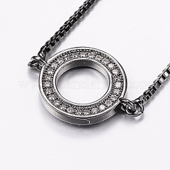Verstellbare messing micro pave zirkonia bolo armbänder&nbsp;BJEW-F302-17