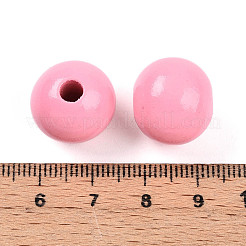 Perles de bois naturel peintes&nbsp;X-WOOD-A018-16mm-13