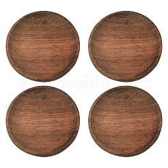 4 tapis de tasse en bois.&nbsp;AJEW-MB0001-18A