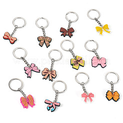 12 porte-clés nœud papillon en plastique PVC&nbsp;KEYC-TA0001-54