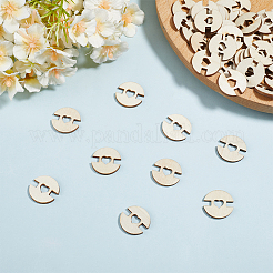 1 set di bottoni in legno a 1 fori&nbsp;BUTT-CY0001-16C