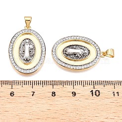 Colgante micropavé cubic zirconia de latón&nbsp;KK-T070-24G