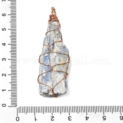 Grands pendentifs en kyanite naturelle enroulés de fil de cuivre&nbsp;GG-CBA260E-01KCG