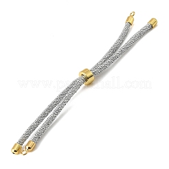 Verstellbares rundes Armband aus geflochtenem Polyesterband&nbsp;FIND-G117-01G-03