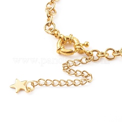 Herstellung von Rolo-Kettenarmbändern aus Edelstahl 304&nbsp;AJEW-JB00939