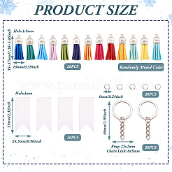 Kit de fabrication de porte-clés en fer à pompons&nbsp;DIY-TA0009-41