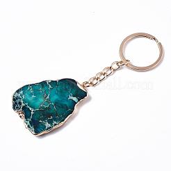 Natürlicher Regalit / Kaiserjaspis / Seesedimentjaspis keychain&nbsp;G-N0326-002B
