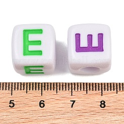 Perles européennes en émail acrylique opaque&nbsp;AC-ACBA1794-04E