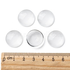 Transparente Glas Cabochons&nbsp;GGLA-R026-18mm