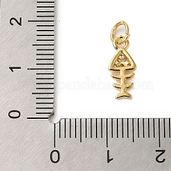 Micro Pave Bijoux de zircone cubique en laiton de placage en râtelier&nbsp;KK-P279-08G
