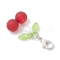 Decorazioni pendenti in vetro di ciliegio&nbsp;HJEW-JM03559-02