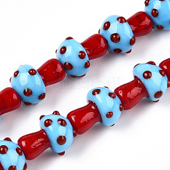 Chapelets de perles vernissées manuelles&nbsp;X-LAMP-N024-09H