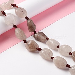 Naturale perle di quarzo fumé fili&nbsp;G-B024-09