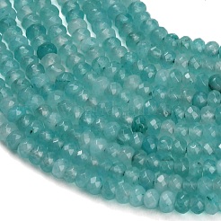 Gefärbt natürlichen weißen Jade Perlen Stränge&nbsp;GG-CBAF9EE-A03-3x4mm